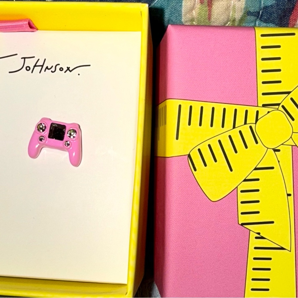 Betsey Johnson Pink Game Controller Earrings